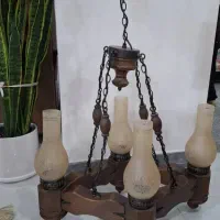 لوستر چوبی شیک و اسپرت|لوستر و چراغ آویز|اندیمشک, |دیوار