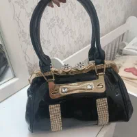 کیف ورنی مشکی مجلسی