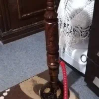 قلیان چوبی رخ دار چوب سرخ و خوش کام زیر فی
