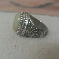 انگشتر نقره سنگ شیری