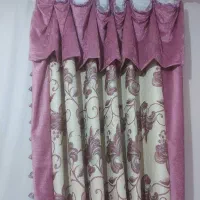 پنل پرده جنس کتان و مخمل