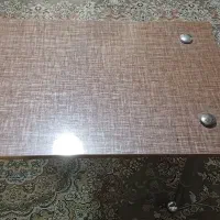 میز پایه آهنی چرخدار