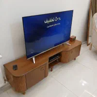 میزتلویزیون رنگ فندوقی خوب جنس چوب|میز تلویزیون|همدان, |دیوار