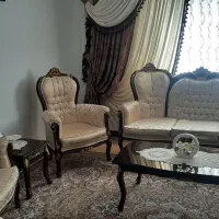 مبلمان استیل۹نفره|مبلمان خانگی و میز عسلی|کرج, بیلقان|دیوار