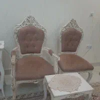 مبلمان ۹نفره شیک وکم جا همراه ۳عدد میز|مبلمان خانگی و میز عسلی|بیرجند, |دیوار