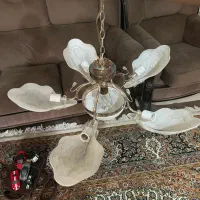 لوستر در حد اک پنج برگ سه برگ|لوستر و چراغ آویز|فسا, |دیوار