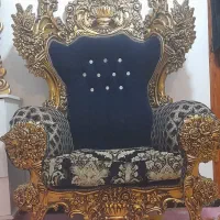 مبل ۹ نفره سلطنتی طرح دسته گل در حد آک