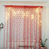 پرده قلب قرمز