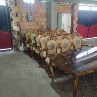 مبل سلطنتی با میز ناهارخوری|مبلمان خانگی و میز عسلی|قائمشهر, |دیوار