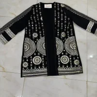 مانتو کتی مجلسی سوزن دوزی شده هندی