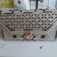 صنایع دستی منجوق باف (کیف مجلسی .دستی.وشانی