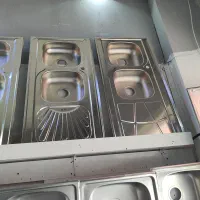 سینک روکار 120 با پک کامل سیفون مناسب mdff