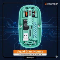 موس گیمینگ شیشه ای شارژی RGB مناسب لپتاپ کامپیوتر