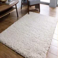 ۴ عدد فرش پرز بلند فلوکاتی ترکیه ای سفید