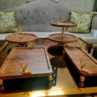 سرویس پذیرایی چوبی کاملا نو و سالم