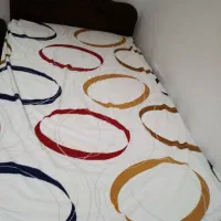 تخت یک نفره چوبی(بدون خوشخواب و بدون پاتختی)|تخت و سرویس خواب|نوشهر, |دیوار