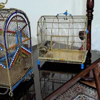 ۵عدد قفس دستباف قدیمی یکجا
