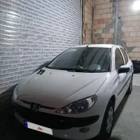 پژو ۲۰۶ بی رنگ بسیار تمیز