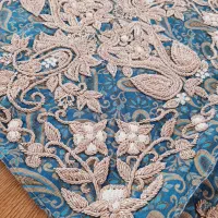 رومیزی ترمه سرمه سه‌تکه|صنایع دستی و سایر لوازم تزئینی|تهران, خلیج فارس|دیوار