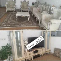 مبل سلطنتی و بوفه میز تلوزیون