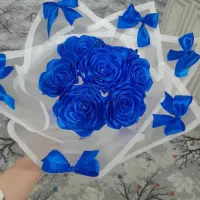 دسته گل آبی آماده تحویل