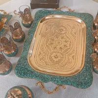 سرویس چایخوری  مس و فیروزکوبی|صنایع دستی و سایر لوازم تزئینی|تهران, مشیریه|دیوار