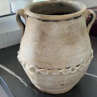 گلدان سفالی کاملا نو پتینه شده