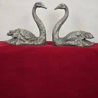 مجسمه برنز مرغابی جفت برنزی