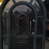 درب ضد سرقت لابی تمام چوب  ستارخان