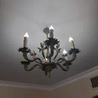 لوستر 6 شاخه برنزی|لوستر و چراغ آویز|تهران, دانشگاه شریف|دیوار