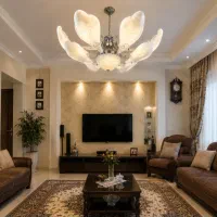 لوستر گلبرگ|لوستر و چراغ آویز|تبریز, |دیوار