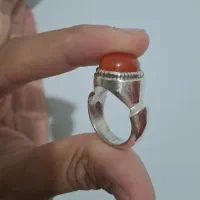 انگشتر نقره دستساز عقیق|جواهرات|کرمانشاه, |دیوار