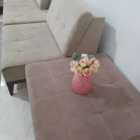 مبل ال کاژو ۷نفره با جلو مبلی و میز غذا خوری ۴نفره