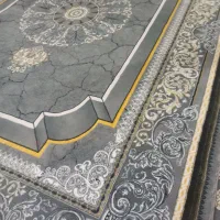 ۴تخته فرش ۱۲متری تمام نخ  رنگ نقره ای دودی|فرش|خرم‌آباد, |دیوار