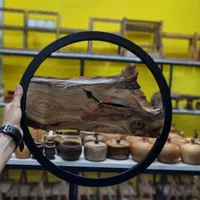 ساعت چوبی روستیک چوب گردو (گالری چوبی جات)