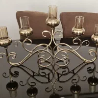 شمعدان ۵ شعله هندی طلایی نو