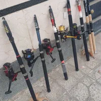 تعدادی چوب ماهیگیری فروش و معاوضه با ارهبرقی