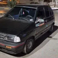 پراید هاچبک مشکی بی‌رنگ، کم‌کار و سالم|خودرو سواری و وانت|کرمان, |دیوار