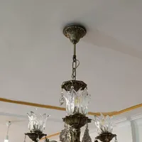 لوستر ۶ شاخه (هر شاخه دو تکه) و ۳ شاخه تکی|لوستر و چراغ آویز|اهواز, کوروش|دیوار