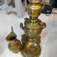 سماور برنجی مرتب و تمیز