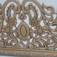 یک جفت کتیبه سلطنتی چوب راش کار دست