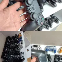 دسته اصلی ps4 و پایه شارژ|کنسول، بازی ویدئویی و آنلاین|گرگان, |دیوار