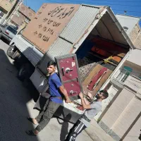 («باربری حمل اثاثیه منزل تابان بار قم) ماشین بزرگ