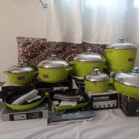 سرویس قابلمه چدن گرانیت 21پارچه