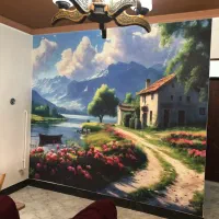 کاغذ دیواری ، چمن ، پوستر|خدمات پیشه و مهارت|نوشهر, |دیوار