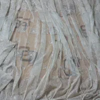 دو عدد پرده با لایه حریر در حد نو