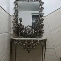 اینه شمعدان برنز لوستر آبکاری|آینه|قم, علی آباد سعدگان|دیوار