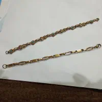 ۲ عدد دستبند رنگ ثابت که یکی به قشنگی طلاست