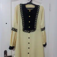 مانتو نونو لیموی رنگ و مانتو طوسی و بافت زمستانی|لباس|قم, علی آباد سعدگان|دیوار