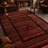 فرش لاکی سبز